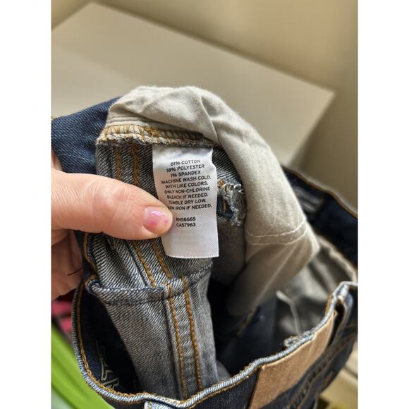 Tucker + Tate Big Kids Slim Straight Leg Jeans Size 16 Slim Dark Wash Denim - Picture 7 of 7